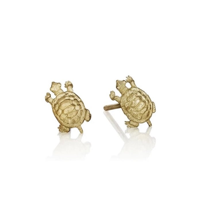 Terrapin Gold Stud Earrings