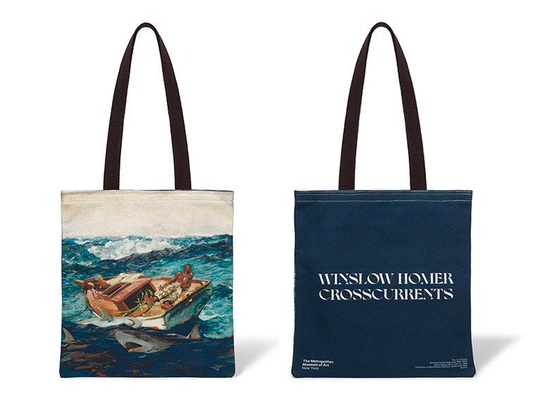 Winslow Homer Gulf Stream Tote