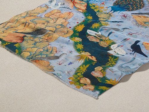 Concourse of the Birds Oblong Scarf