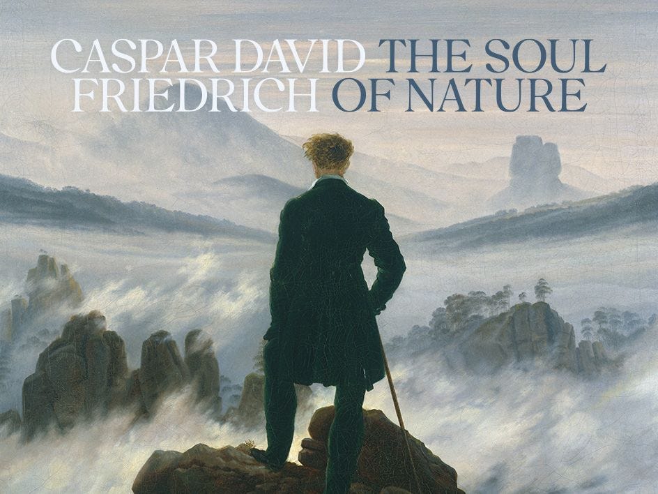 Caspar David Friedrich exhibition lockup