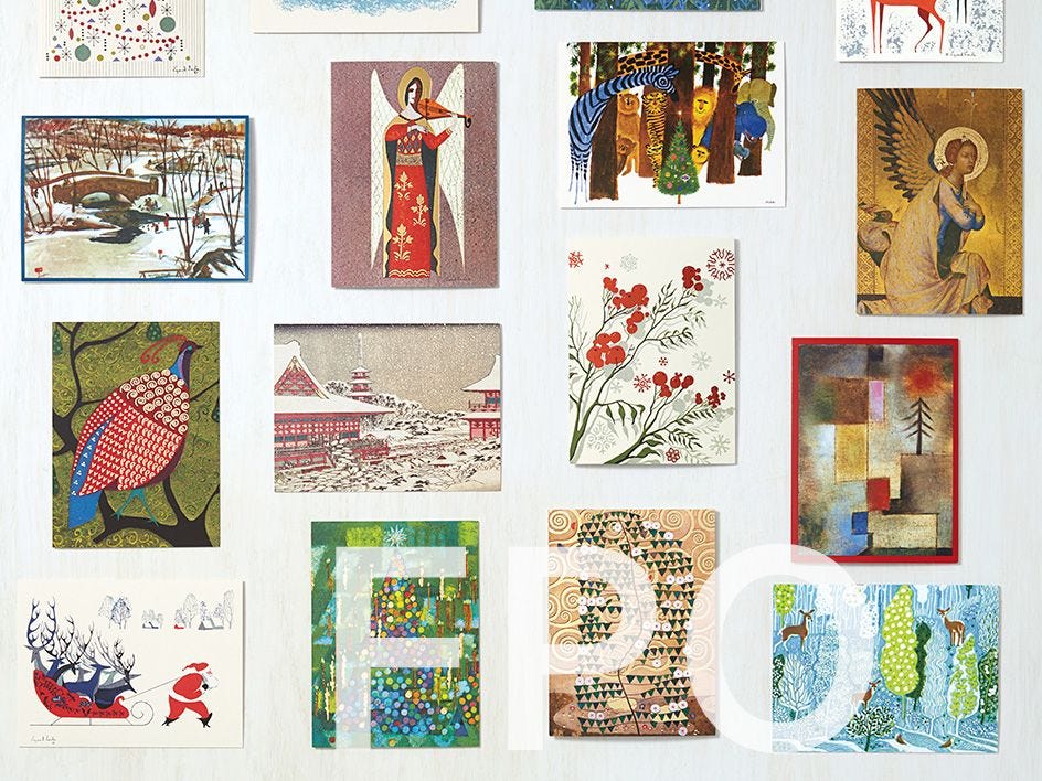 Holiday cards from The Met Store